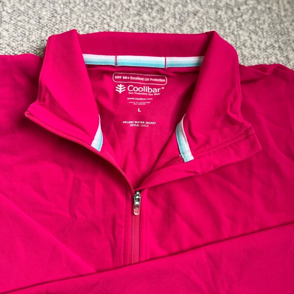Coolibar Vibrant Hot Pink Fuschia Sun Protection Jacket SPF 50+ - Picture 8 of 9